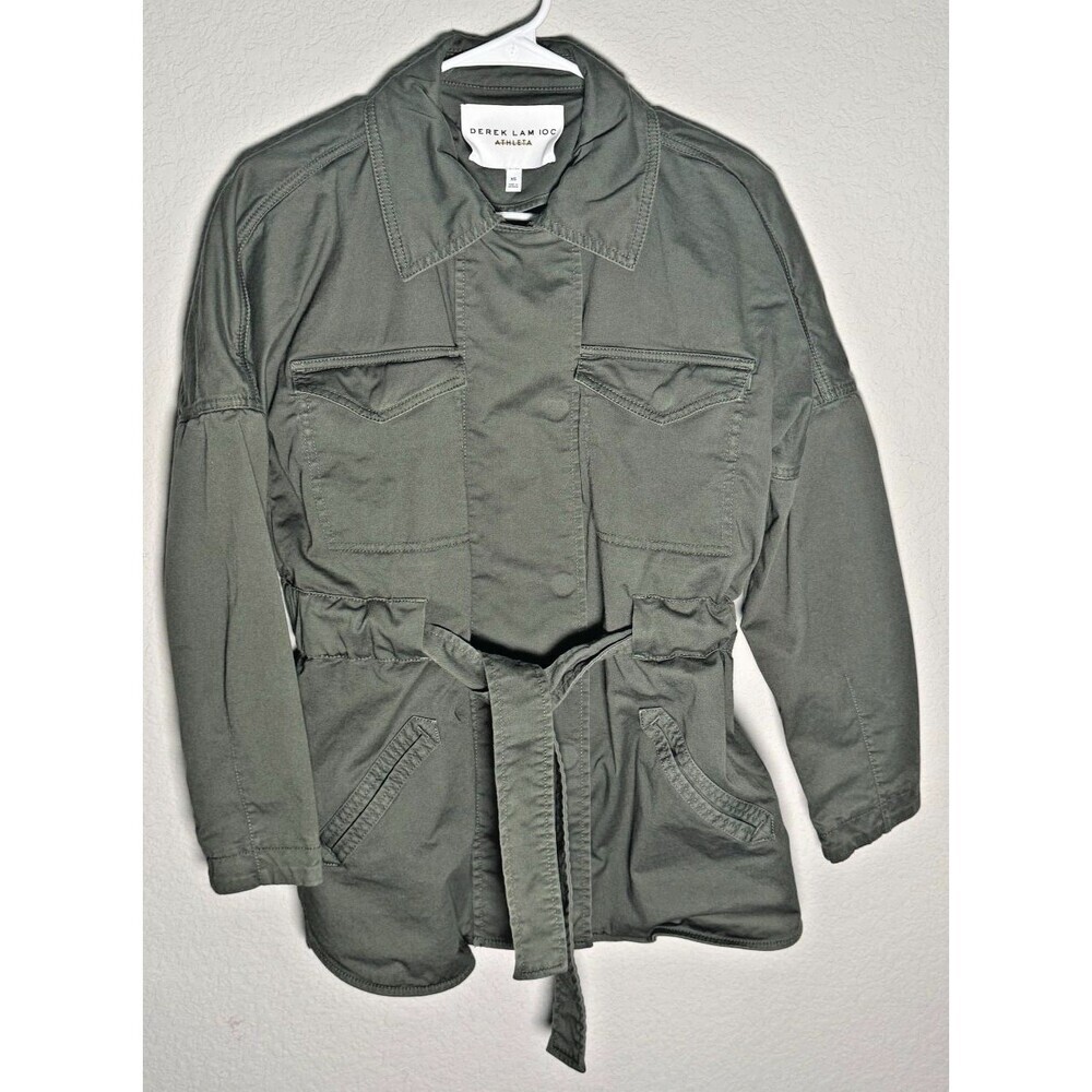 Derek Lam IOC Athleta Army Jacket Khaki Green Womens Size Extra Small XS VGC